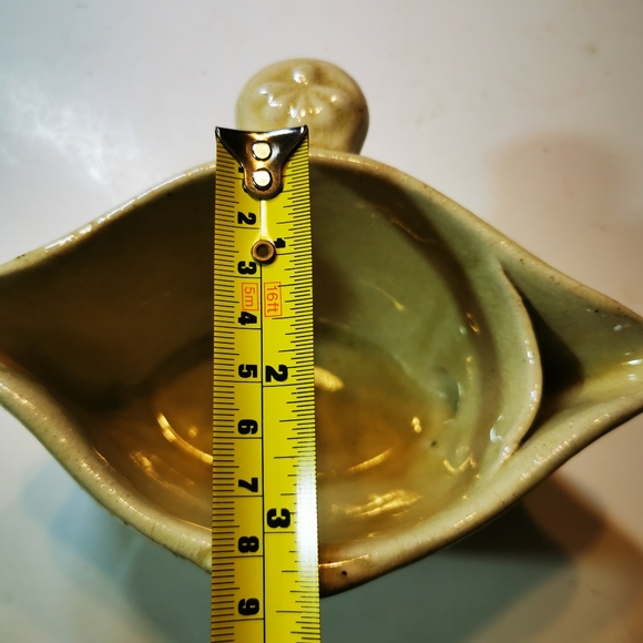 Vintage Pottery Double Spout Gravy Boat - Picture 14 of 16